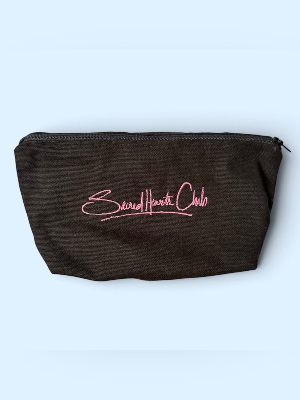Foster the People Sacred Hearts Club Black Canvas Zip Pouch